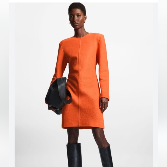 COS Typical Style Long Sleeve Knee Length Dress Size Medium - Picture 1 of 16